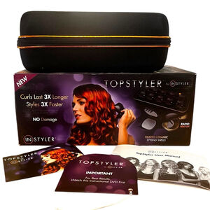 Instyler Topstyler Curl, Waves, Volume Ceramic Shells Hot Tool Roller for Hair